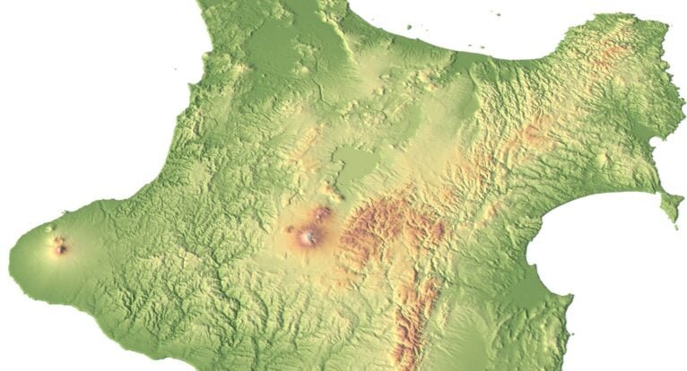3D terrain model of New Zealand