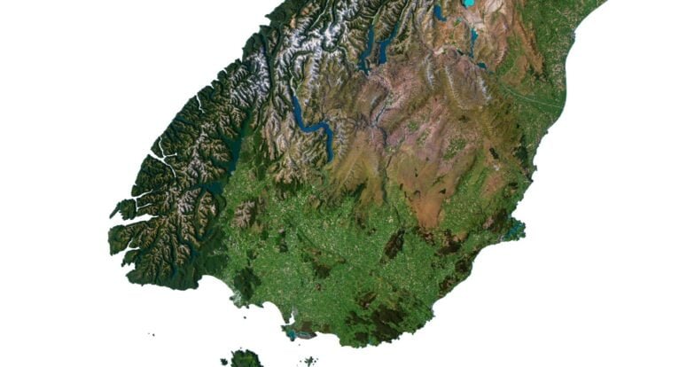 New Zealand map 3d model