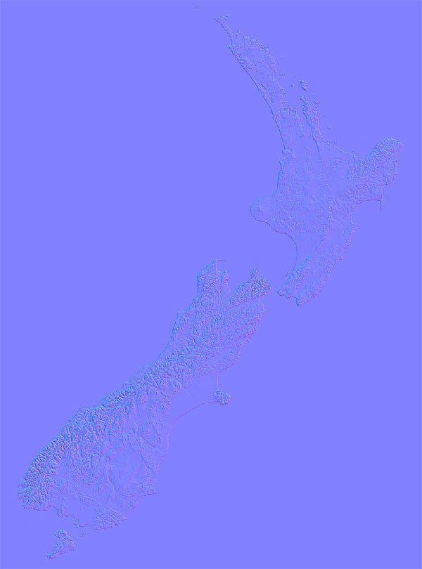 New Zealand Normal Map