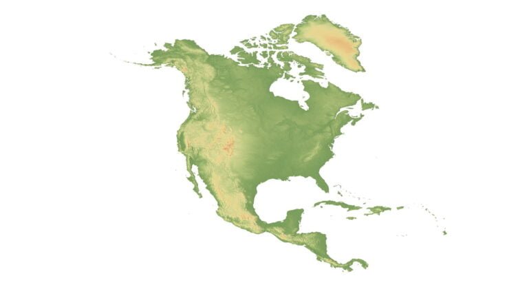 North America terrain