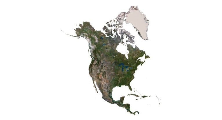 North America 3D model