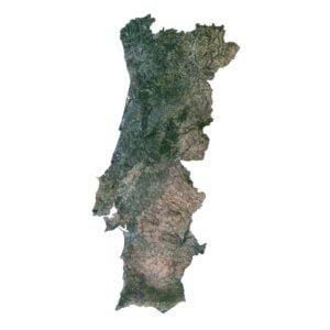 Portugal 3D model terrain