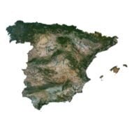 Spain 3D model terrain
