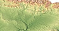 3D model of Spain elevation