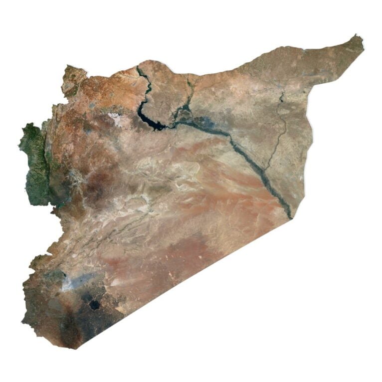 Syria 3D model terrain