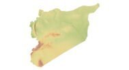Syria map 3d model