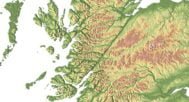 Topographic map United Kingdom