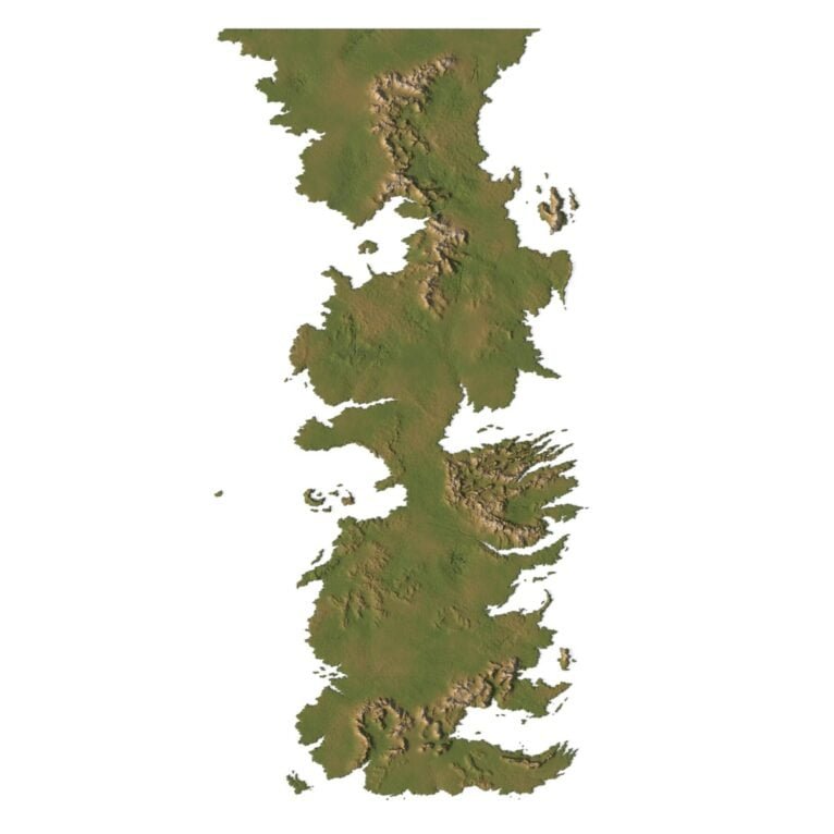 Westeros 3D map