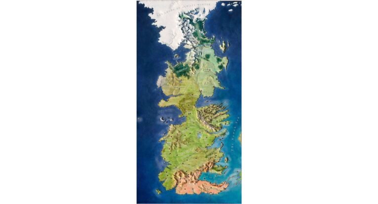 Westeros map 3d model