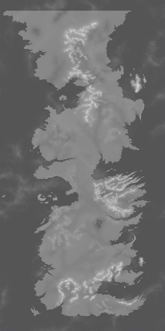 Westeros Height Map
