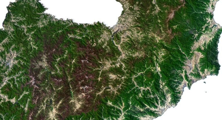 North Korea 3D map