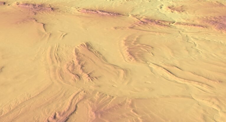 3D terrain model of Wyoming
