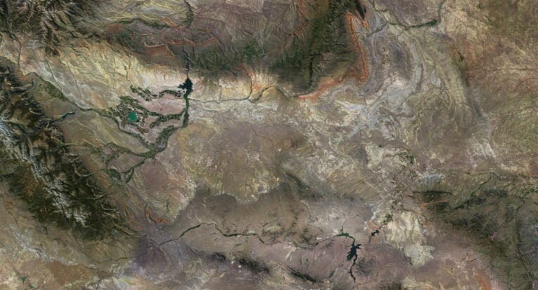 Wyoming 3D map