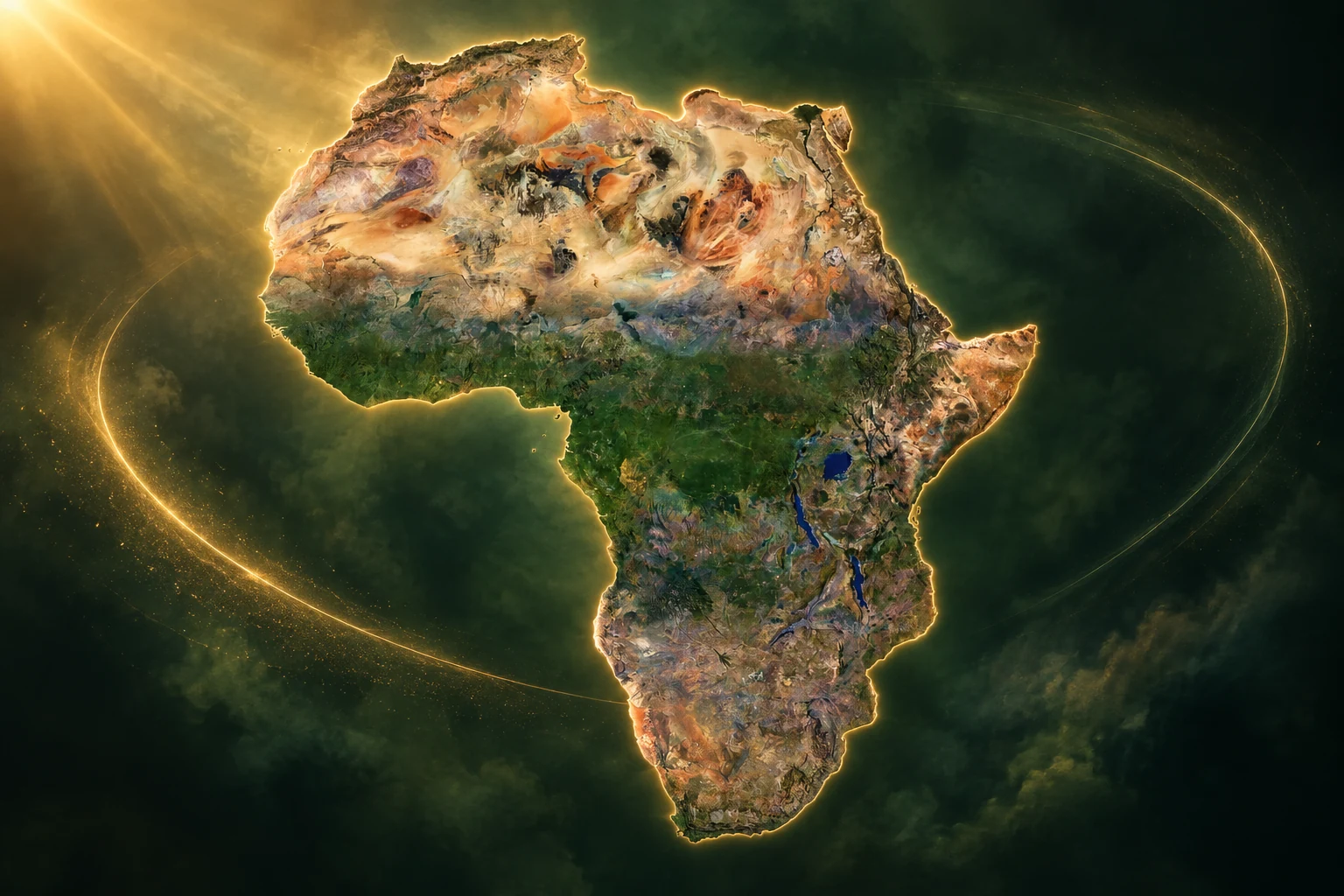 AI-generated Africa — animation frame concept.