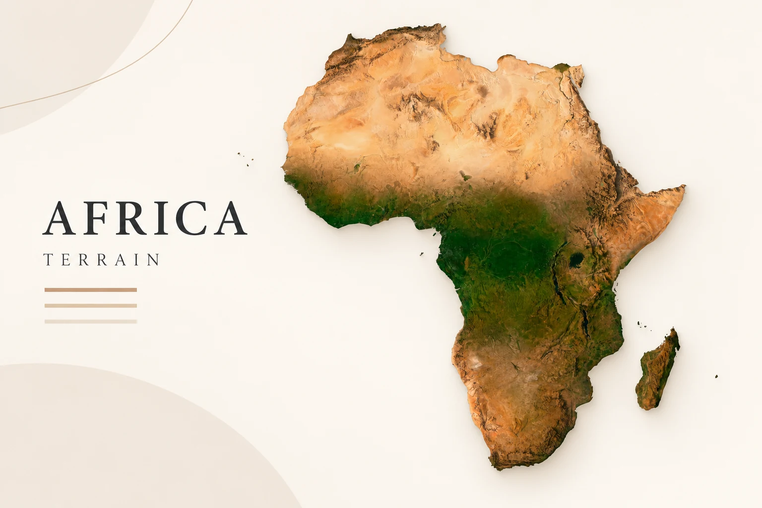 AI-generated Africa — presentation graphic concept.