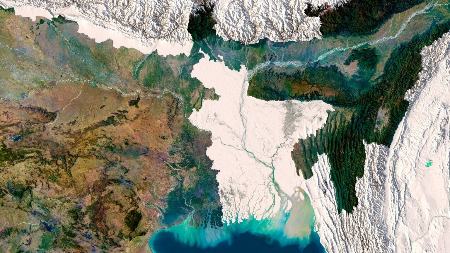 India 3D Map High-Quality - Perfect for Education and Decor