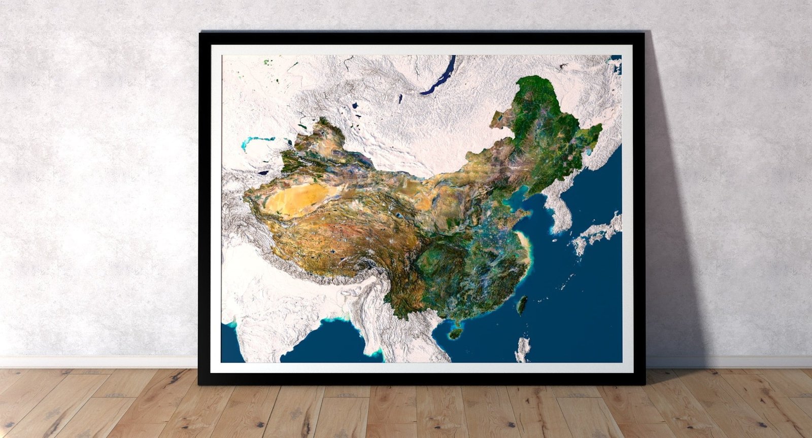 Geographic map of China