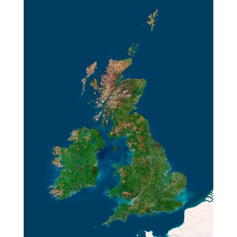 United Kingdom 3D map