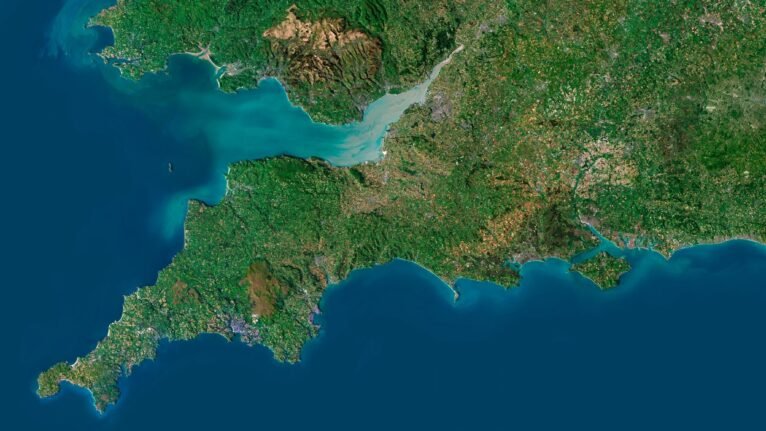 United Kingdom relief map