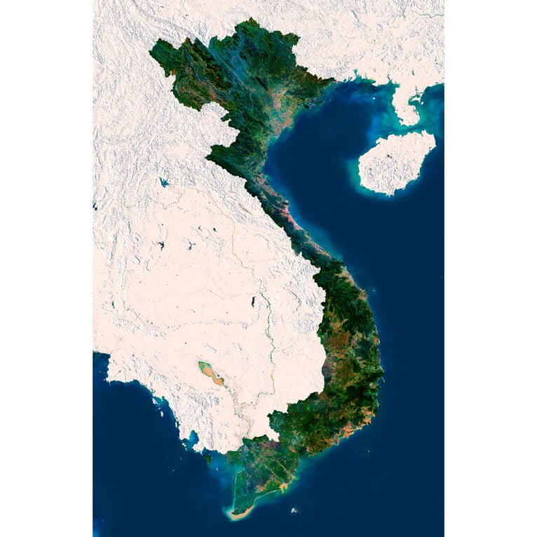 Vietnam 3D map