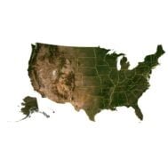 Topographic map 50 United States of America