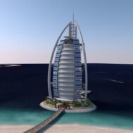 Burj Al Arab byu 3D model