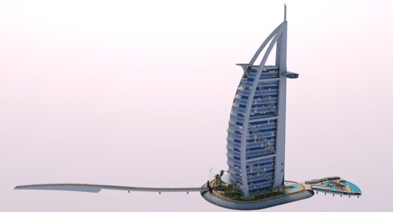 Breathtaking 3D Model: Burj Al Arab - Icon of Luxury