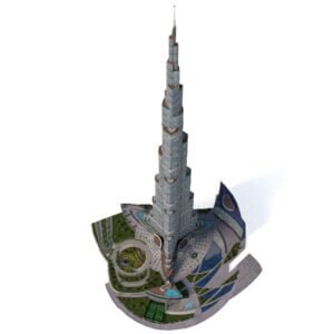 Burj Khalifa Dubai - Detailed 3D Model Showcase