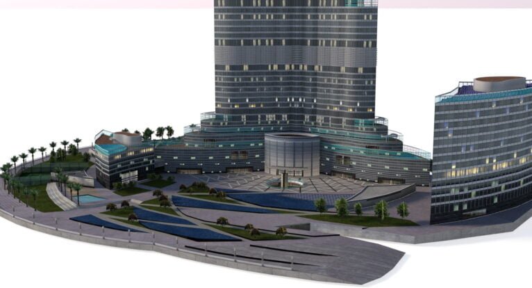 Burj Khalifa Dubai - High-Quality 3D Model Close-Up