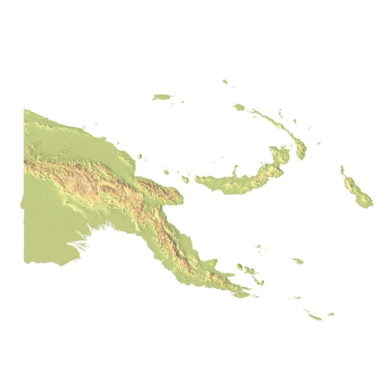 Papua New Guinea 3D model in C4D format