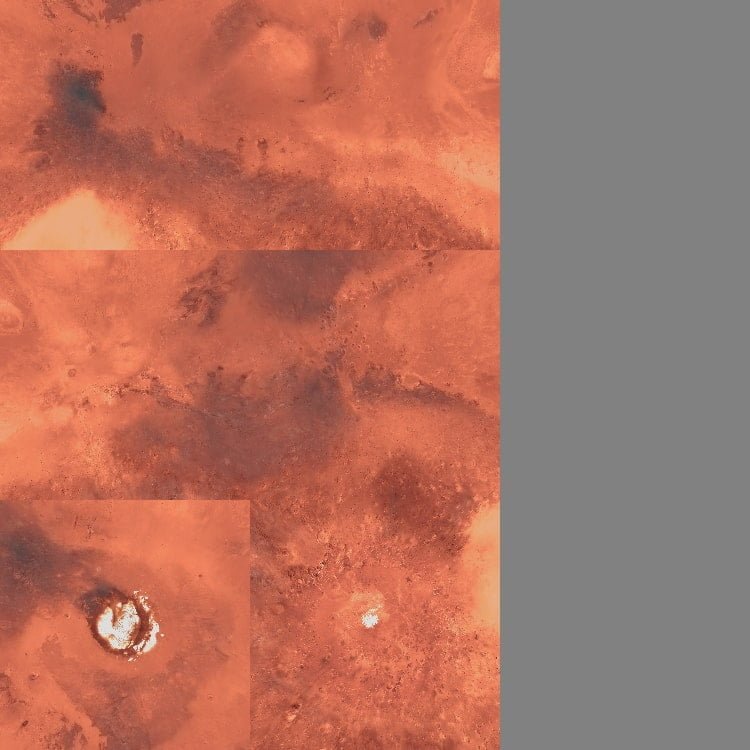 Mars 3D Model - Color Texture UV Mapping