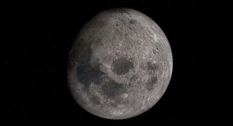 Moon Planet 3D Render