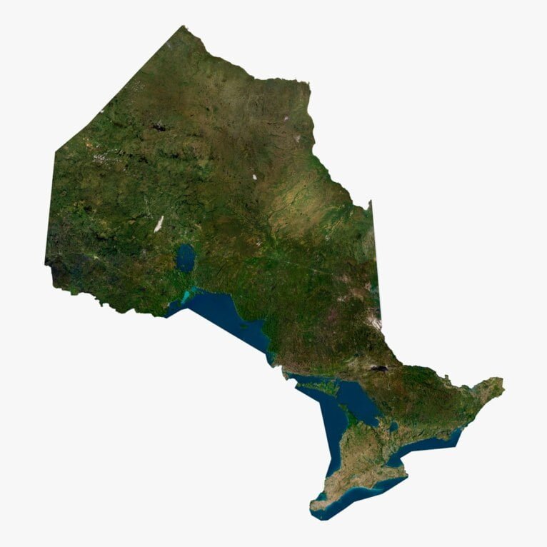 Ontario 3D map