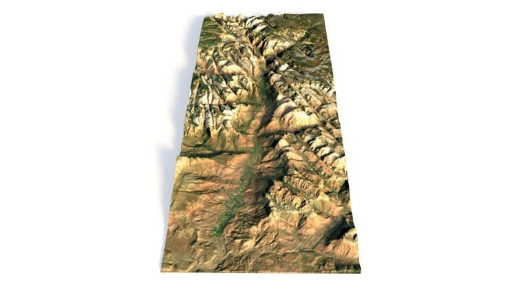Zion Canyon 3d relief files