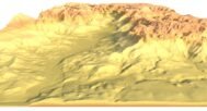 Zion Canyon 3D elevation model