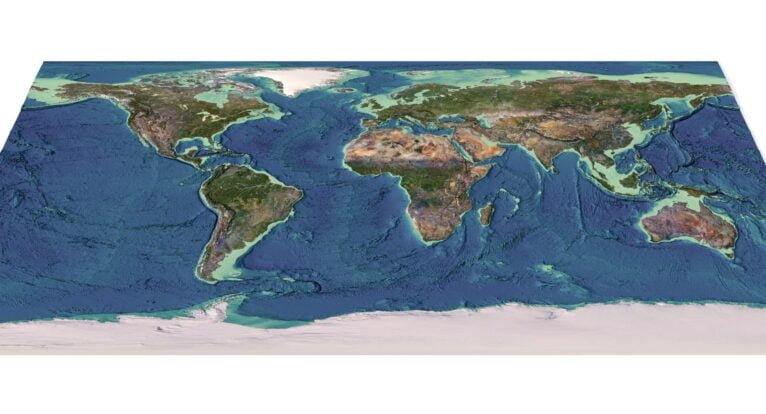 world relief map