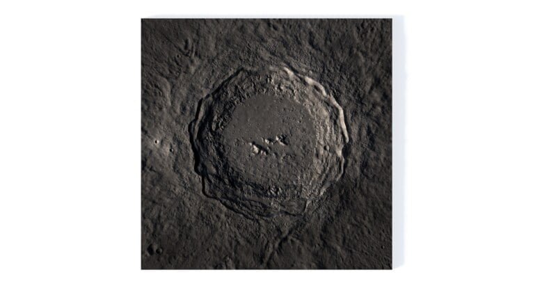 Copernicus Lunar Crater 3D model terrain