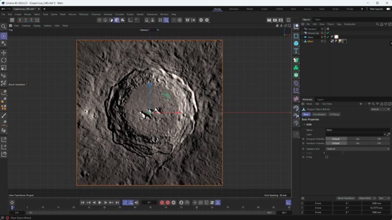 3D Model of Copernicus Crater on the Moon: Realistic Visual ...