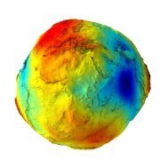 Earth's gravity map 3D model