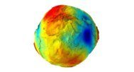 Earth's gravity map 3D Globe