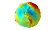 Earth's gravity map Geoid