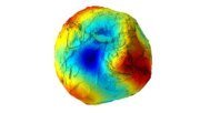 Earth's gravity map 3D