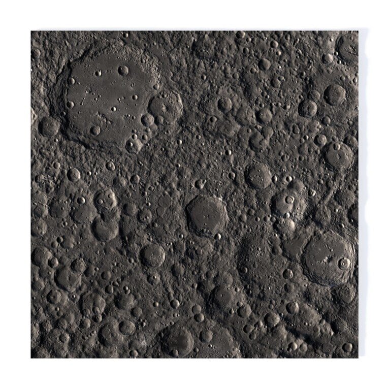 Moon surface STL model
