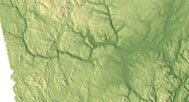 New Brunswik relief map