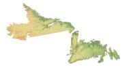 Newfoundland and Labrador 3D elevation model