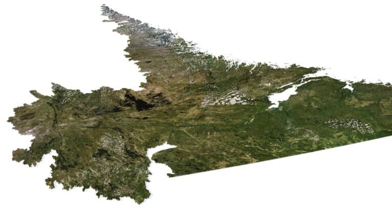 Satellite textures of Newfoundland and Labrador