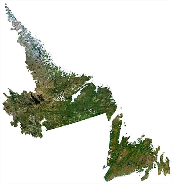 Newfoundland and Labrador Satellite