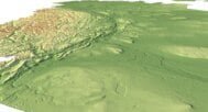 Northwest Territories 3D model terrain