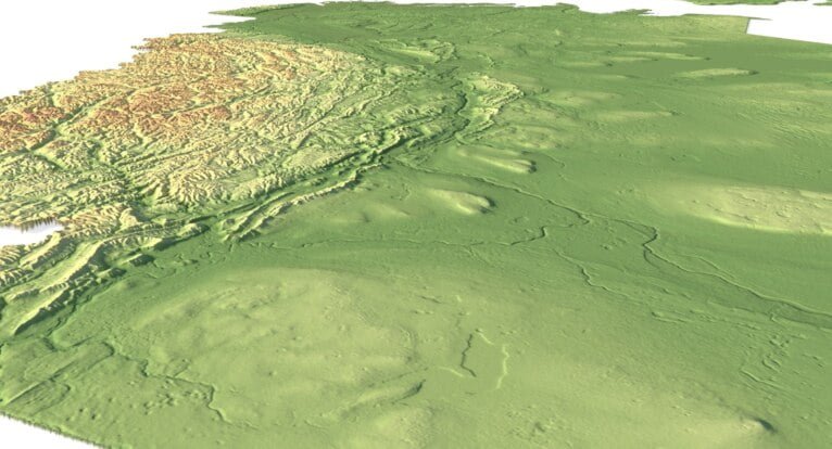 Northwest Territories 3D model terrain