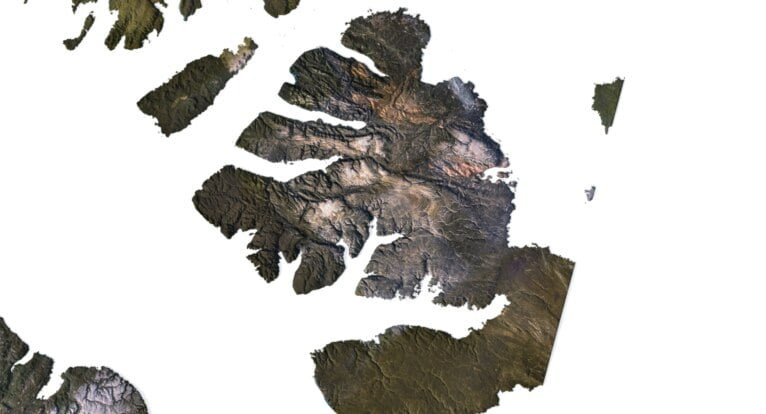 Satellite textures of Northwest Territories